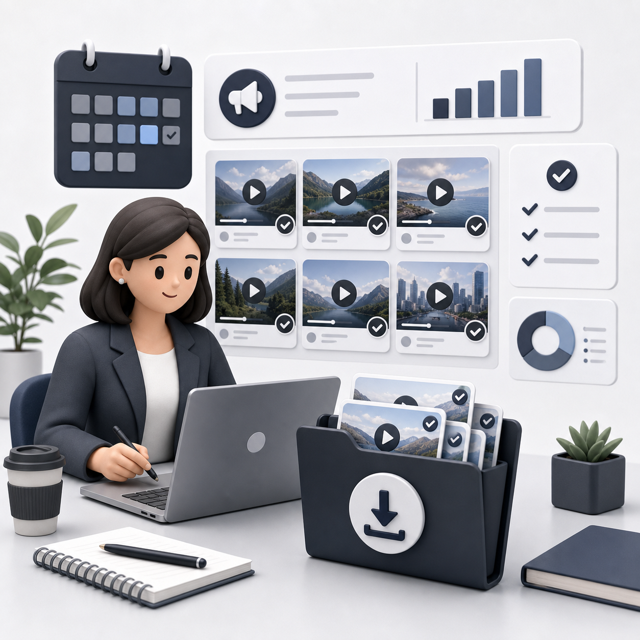 Social media manager icon