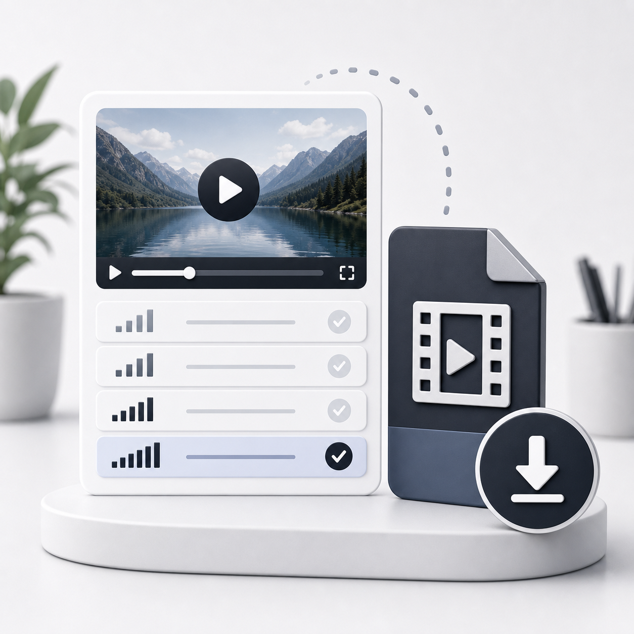 HD MP4 downloads icon